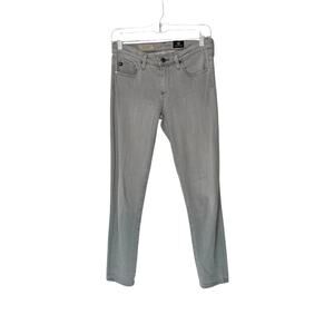 AG Adriano Goldschmied Gray Basic The Stevie‎ Slim Straight Leg Jeans Size 26